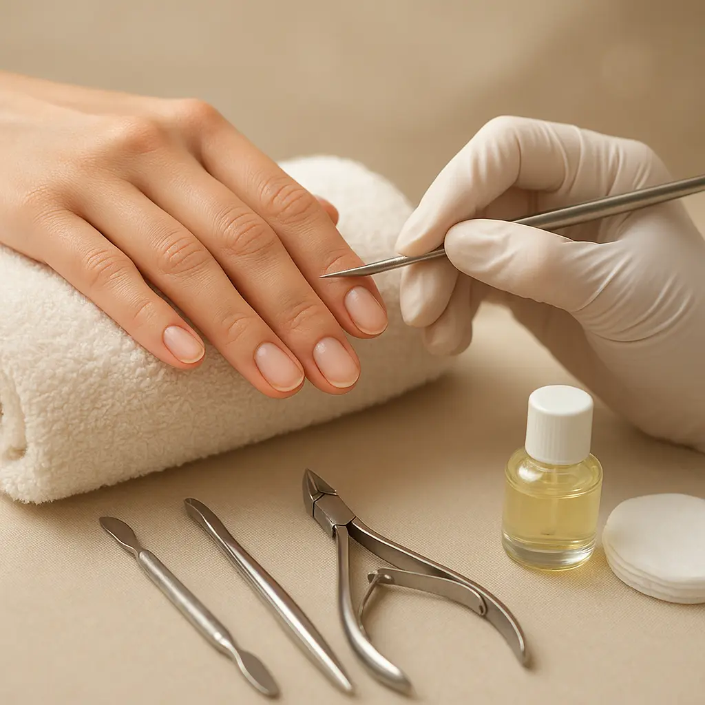 Professionelle klassische Maniküre