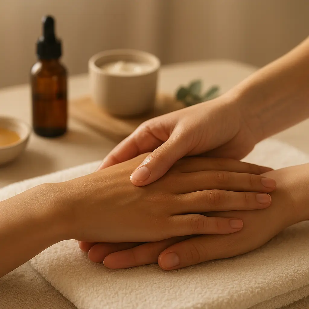Sanfte Spa-Handbehandlung